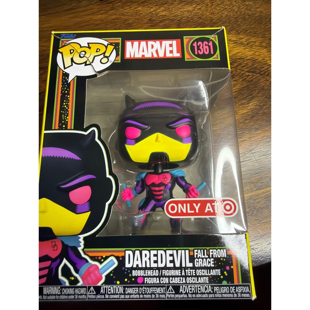 Funko Pop Marvel Daredevil Fall From Grace 1361 Target Exclusive Black Light